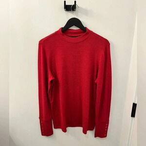 Rafaella red Hacci Top size medium